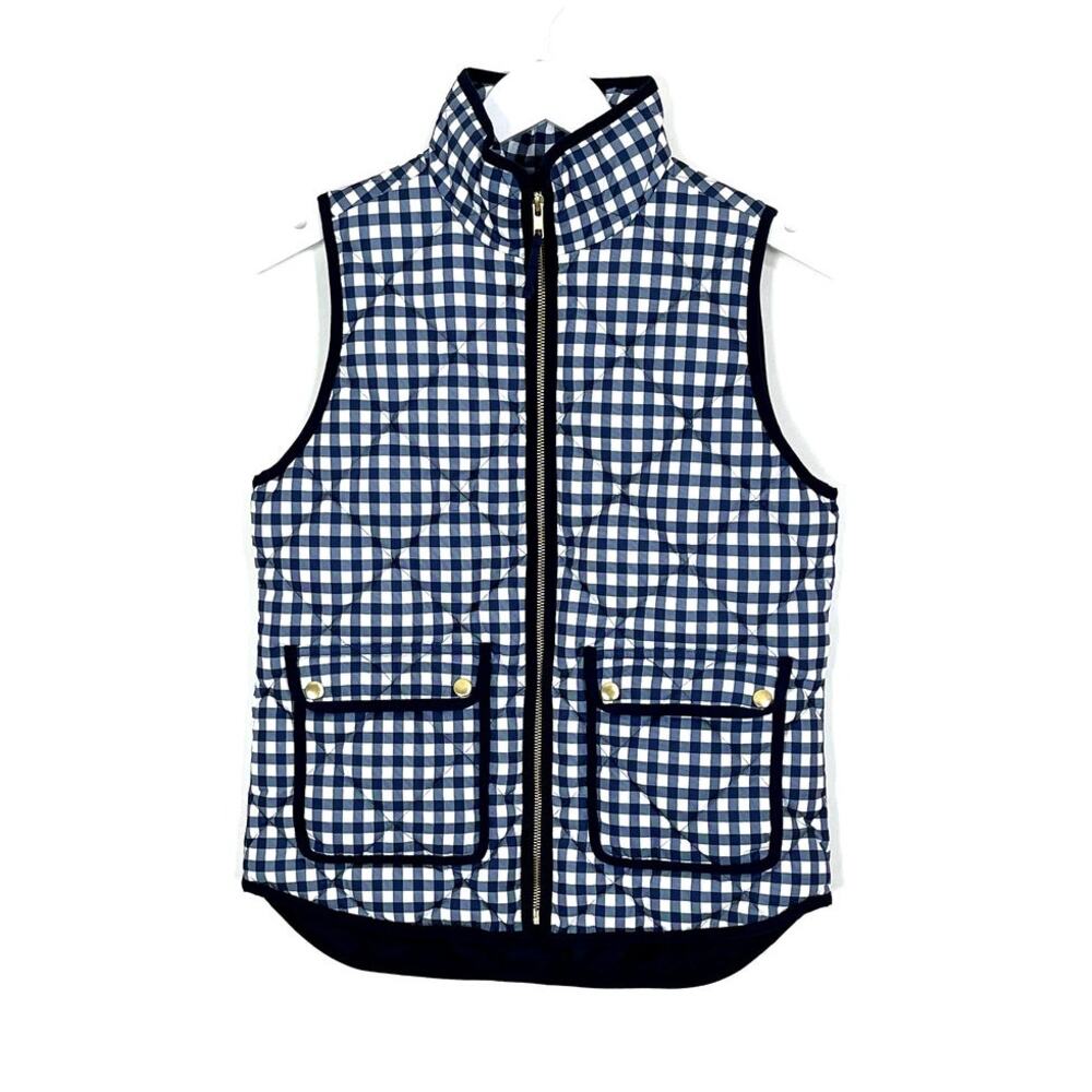 J. Crew Gingham Vest